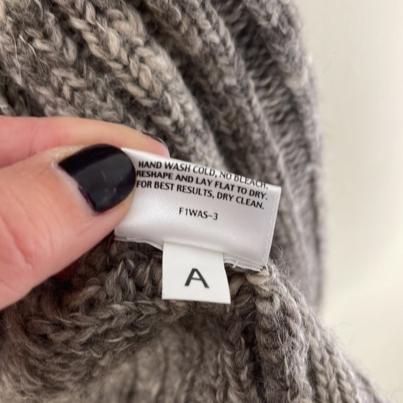 Eileen Fisher Wool Alpaca Blend Chunky Cable Knit Long Oversized Cardigan - Picture 8 of 11